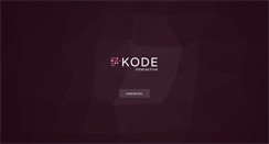 Desktop Screenshot of kodeinteractive.com