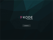 Tablet Screenshot of kodeinteractive.com